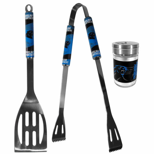 Carolina Panthers 2pc BBQ Set with Season Shaker - Siskiyou Buckle