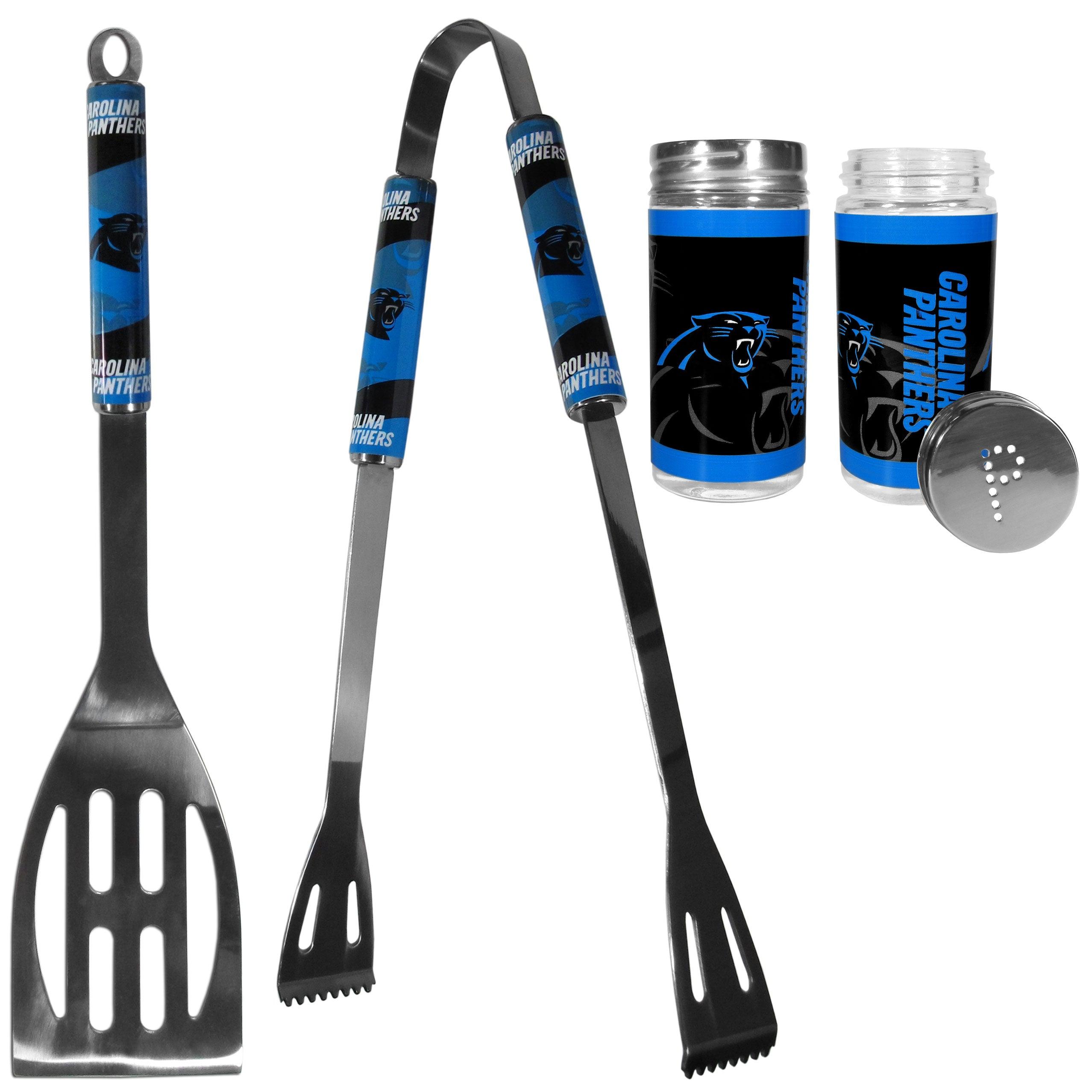 Carolina Panthers 2pc BBQ Set with Tailgate Salt & Pepper Shakers - Flyclothing LLC