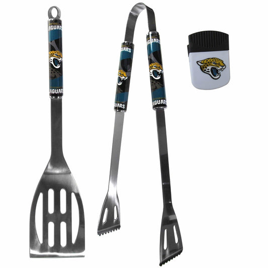 Jacksonville Jaguars 2 pc BBQ Set and Chip Clip - Siskiyou Buckle