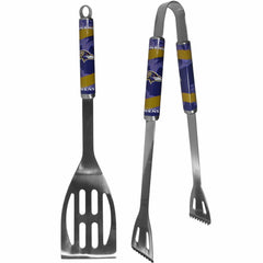 Baltimore Ravens 2 pc Steel BBQ Tool Set - Siskiyou Buckle