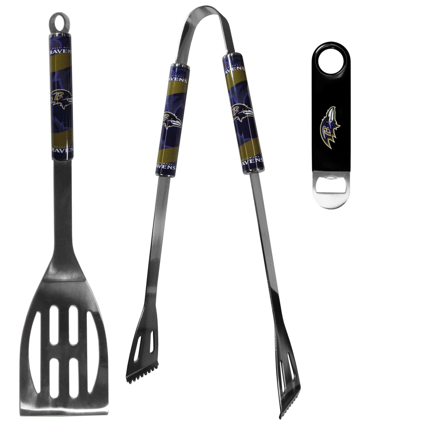 Baltimore Ravens 2 pc BBQ Set and Bottle Opener - Siskiyou Buckle - Flyclothing LLC
