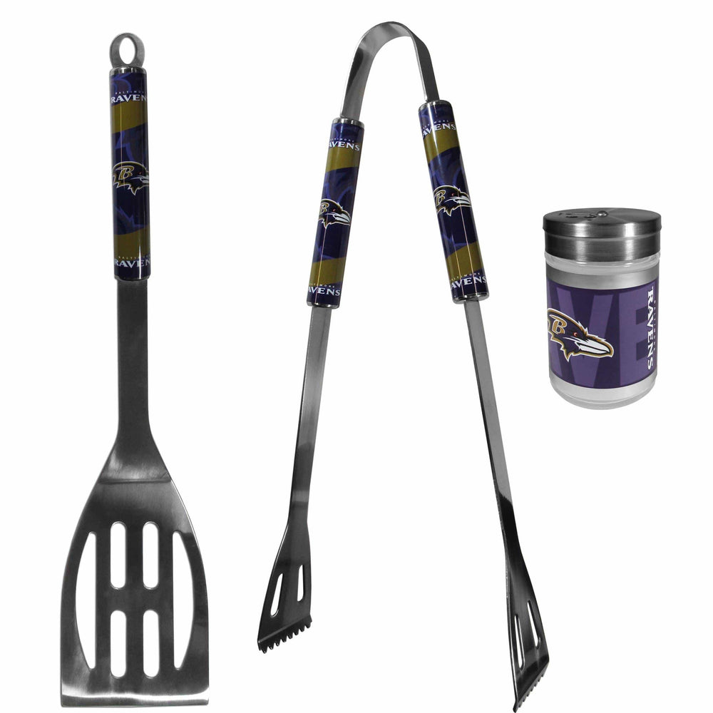 Baltimore Ravens 2pc BBQ Set with Season Shaker - Siskiyou Buckle