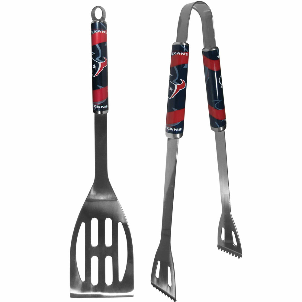 Houston Texans 2 pc Steel BBQ Tool Set - Siskiyou Buckle