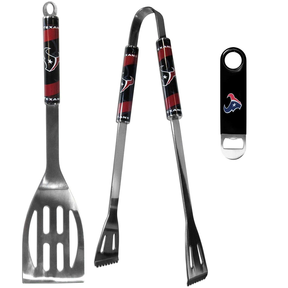 Houston Texans 2 pc BBQ Set and Bottle Opener - Siskiyou Buckle - Flyclothing LLC