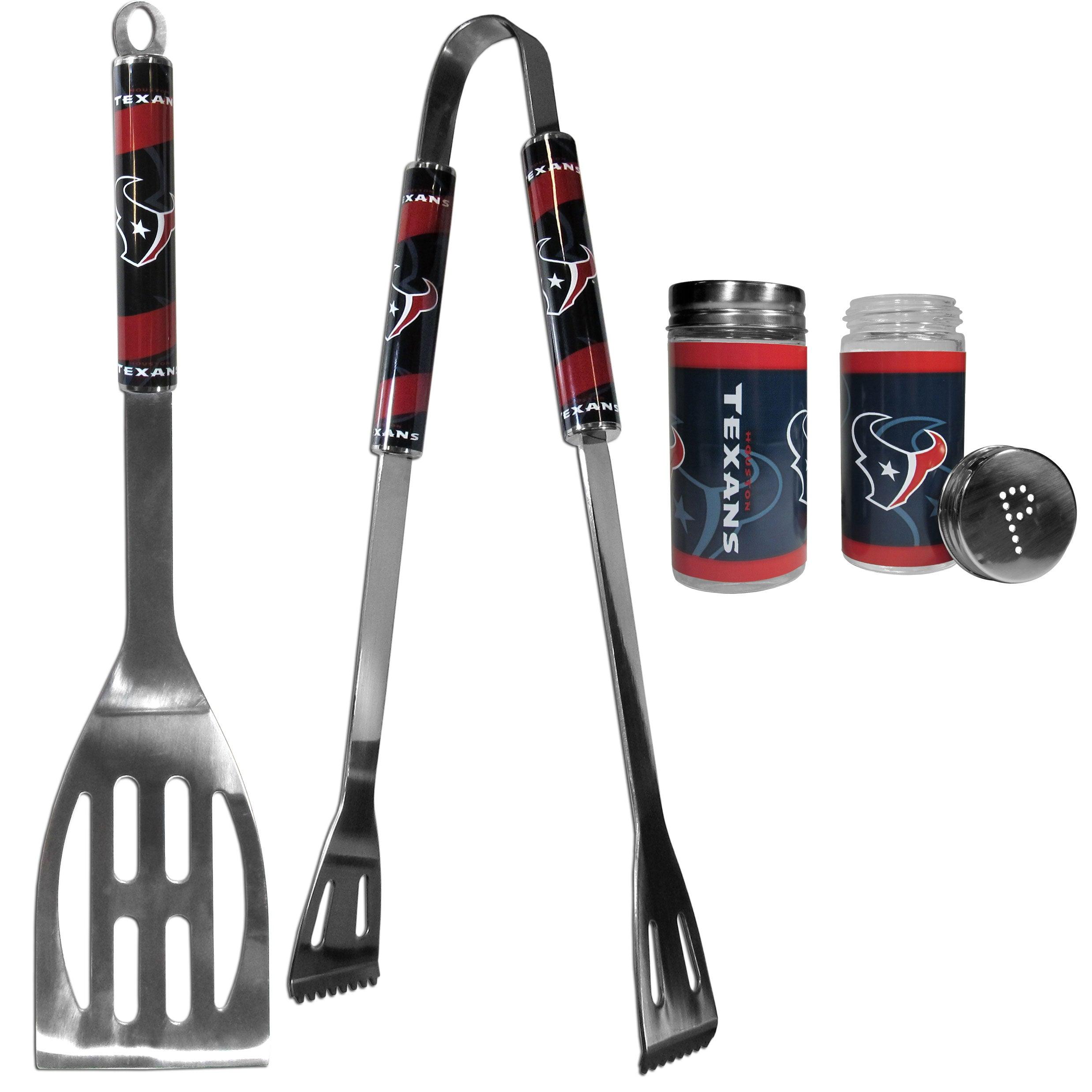 Houston Texans 2pc BBQ Set with Tailgate Salt & Pepper Shakers - Flyclothing LLC