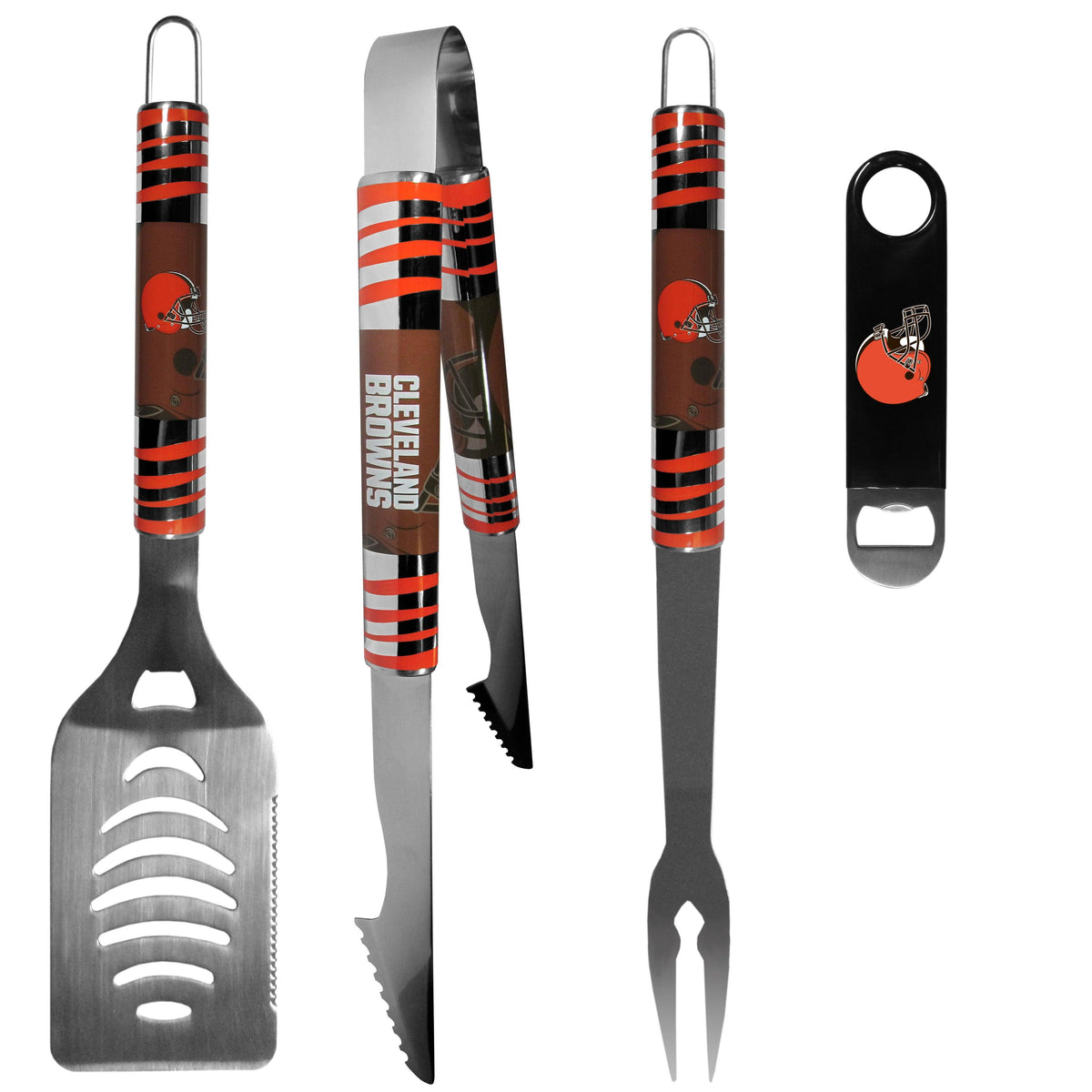Cleveland Browns 3 pc BBQ Set and Bottle Opener - Flyclothing LLC