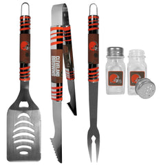 Cleveland Browns 3 pc Tailgater BBQ Set and Salt and Pepper Shakers - Flyclothing LLC