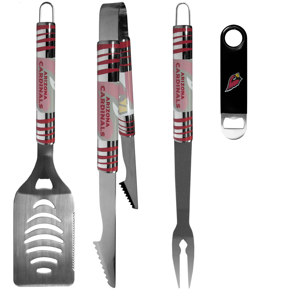 Arizona Cardinals 3 pc BBQ Set and Bottle Opener - Siskiyou Buckle