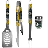 Green Bay Packers 3 pc Tailgater BBQ Set and Season Shaker - Siskiyou Buckle - Flyclothing LLC