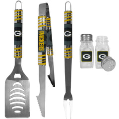 Green Bay Packers 3 pc Tailgater BBQ Set and Salt and Pepper Shakers - Flyclothing LLC