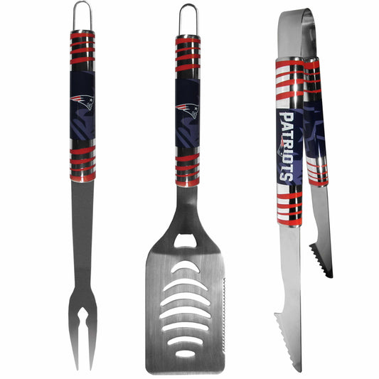 New England Patriots 3 pc Tailgater BBQ Set - Siskiyou Buckle