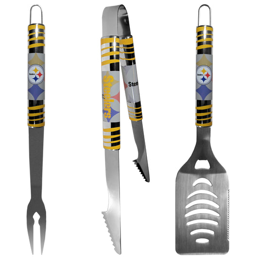 Pittsburgh Steelers 3 pc Tailgater BBQ Set - Flyclothing LLC