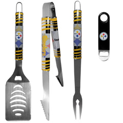 Pittsburgh Steelers 3 pc BBQ Set and Bottle Opener - Flyclothing LLC