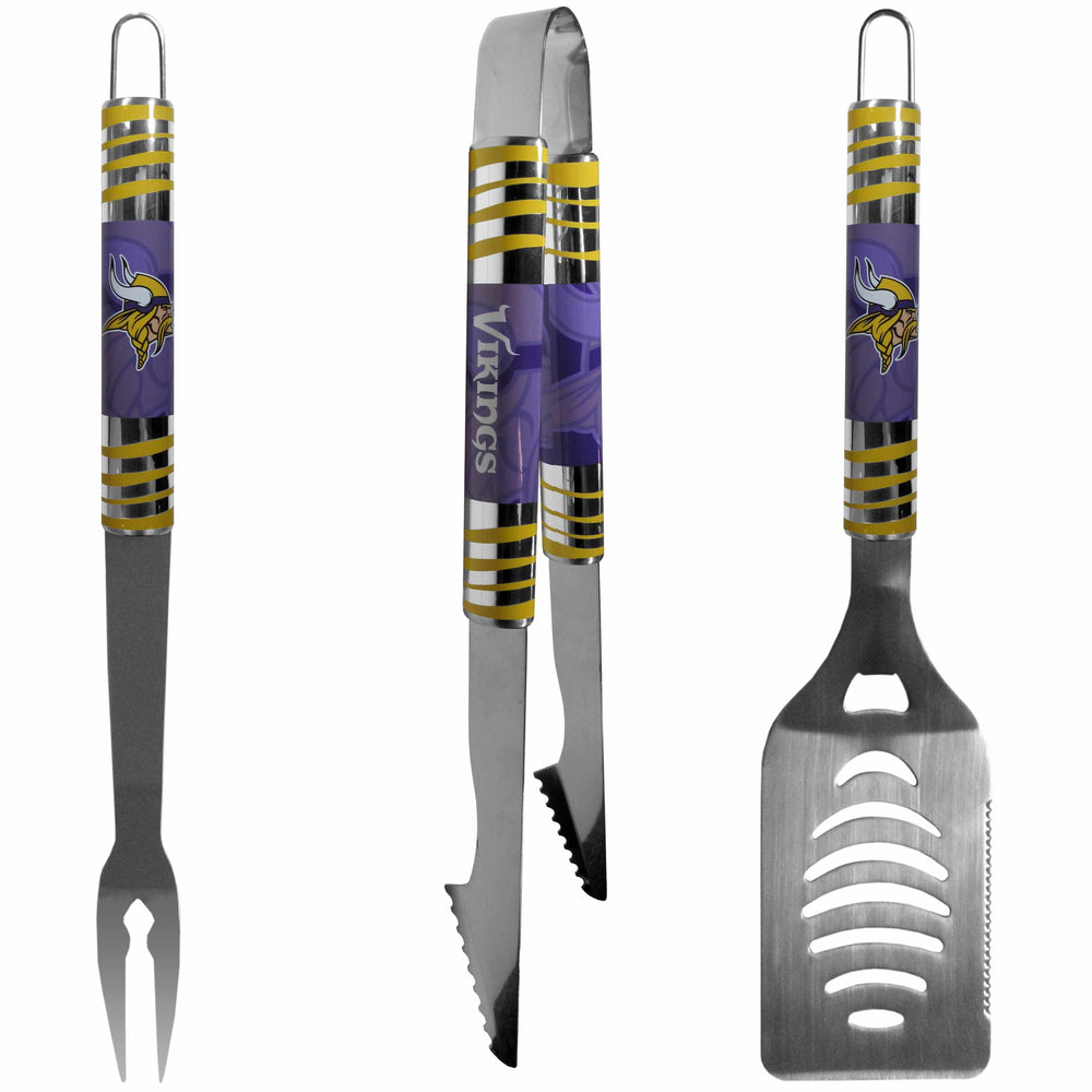 Minnesota Vikings 3 pc Tailgater BBQ Set - Siskiyou Buckle