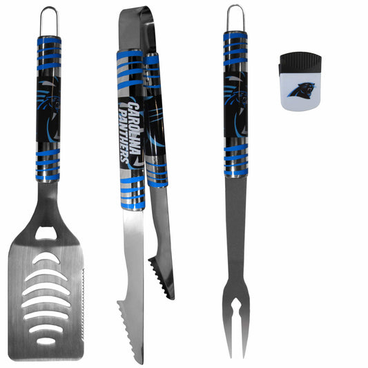 Carolina Panthers 3 pc BBQ Set and Chip Clip - Siskiyou Buckle