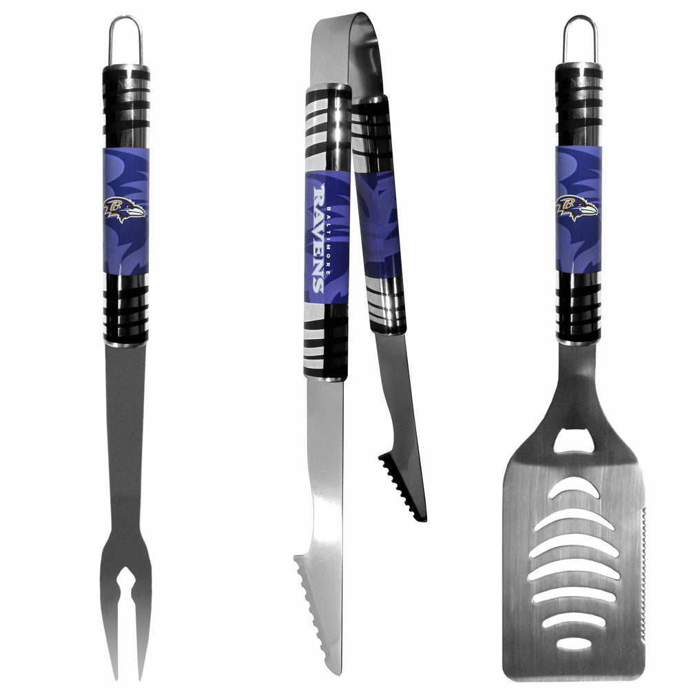 Baltimore Ravens 3 pc Tailgater BBQ Set - Siskiyou Buckle