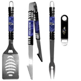 Baltimore Ravens 3 pc BBQ Set and Bottle Opener - Siskiyou Buckle - Flyclothing LLC
