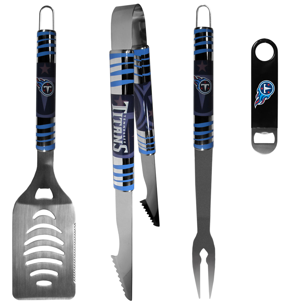Tennessee Titans 3 pc BBQ Set and Bottle Opener - Flyclothing LLC