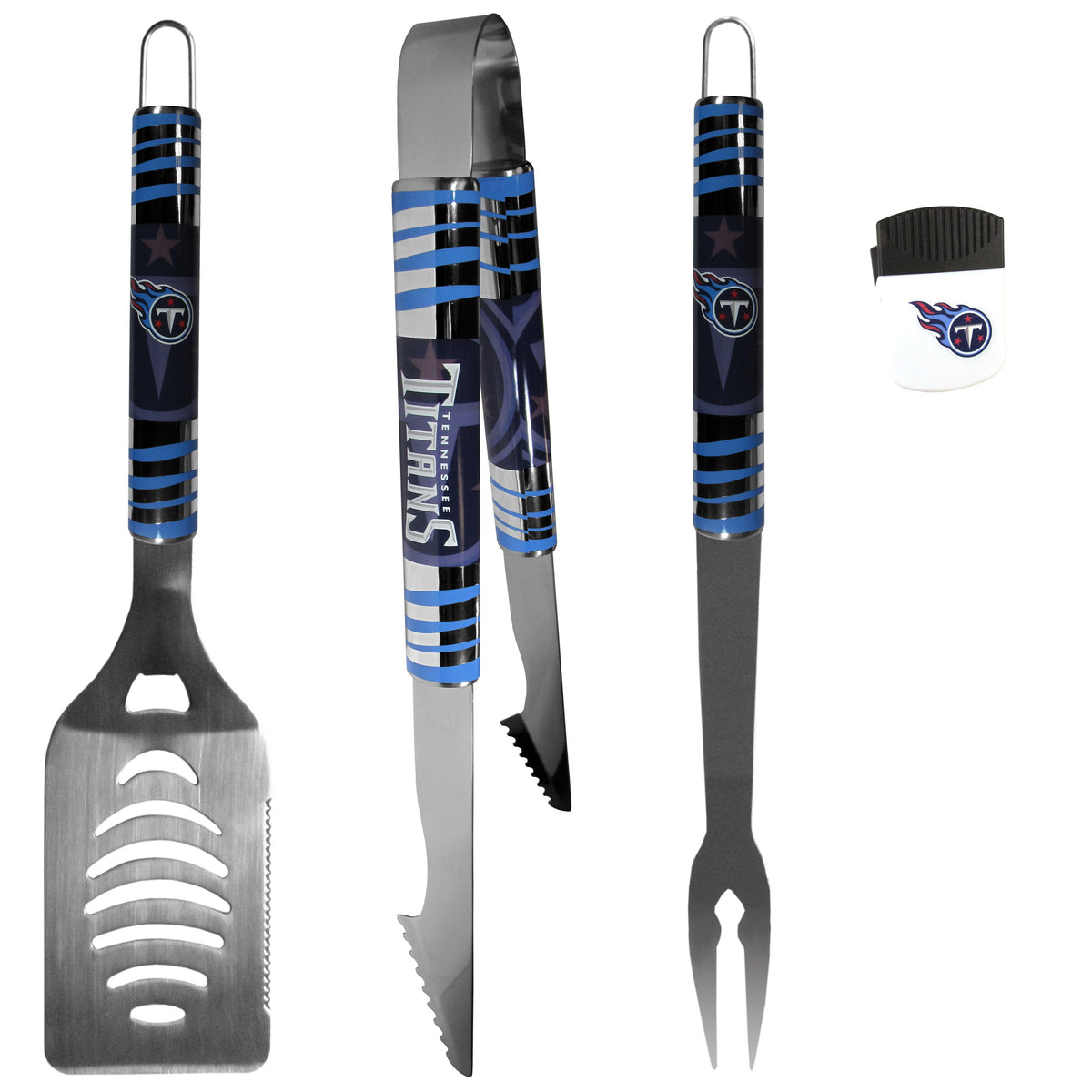 Tennessee Titans 3 pc BBQ Set and Chip Clip - Flyclothing LLC