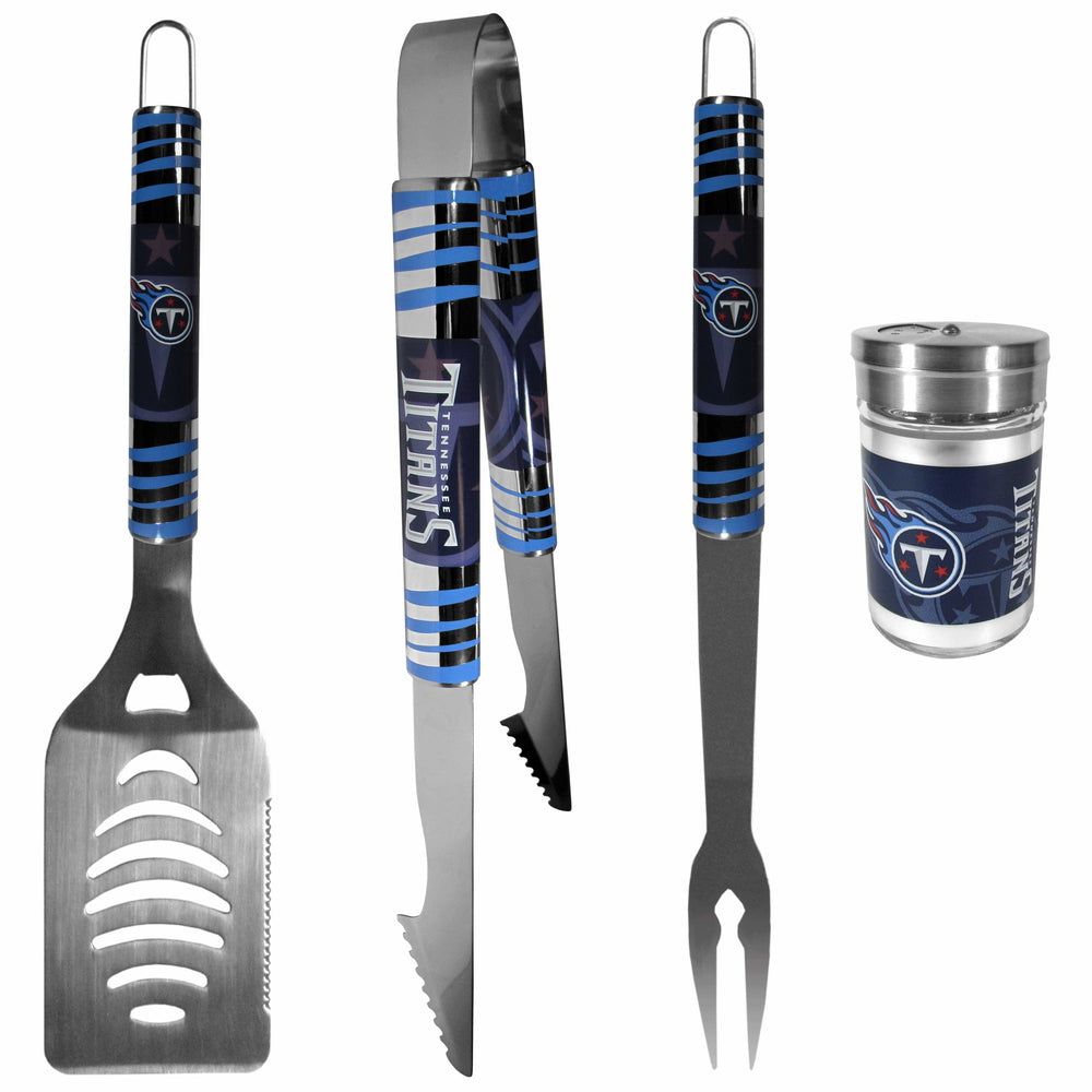 Tennessee Titans 3 pc Tailgater BBQ Set and Season Shaker - Siskiyou Buckle