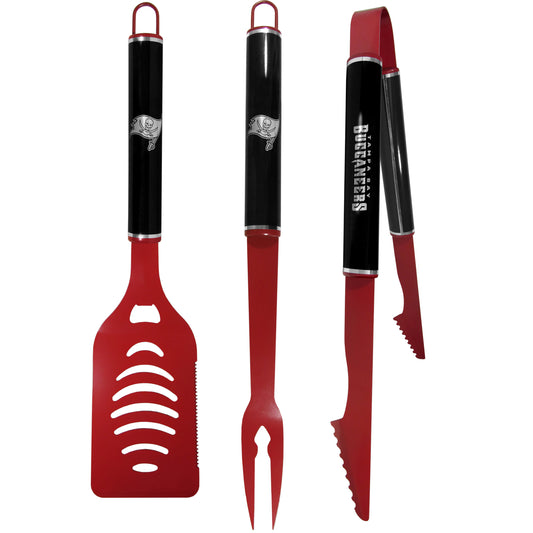 Tampa Bay Buccaneers 3 pc Color and Black BBQ Set