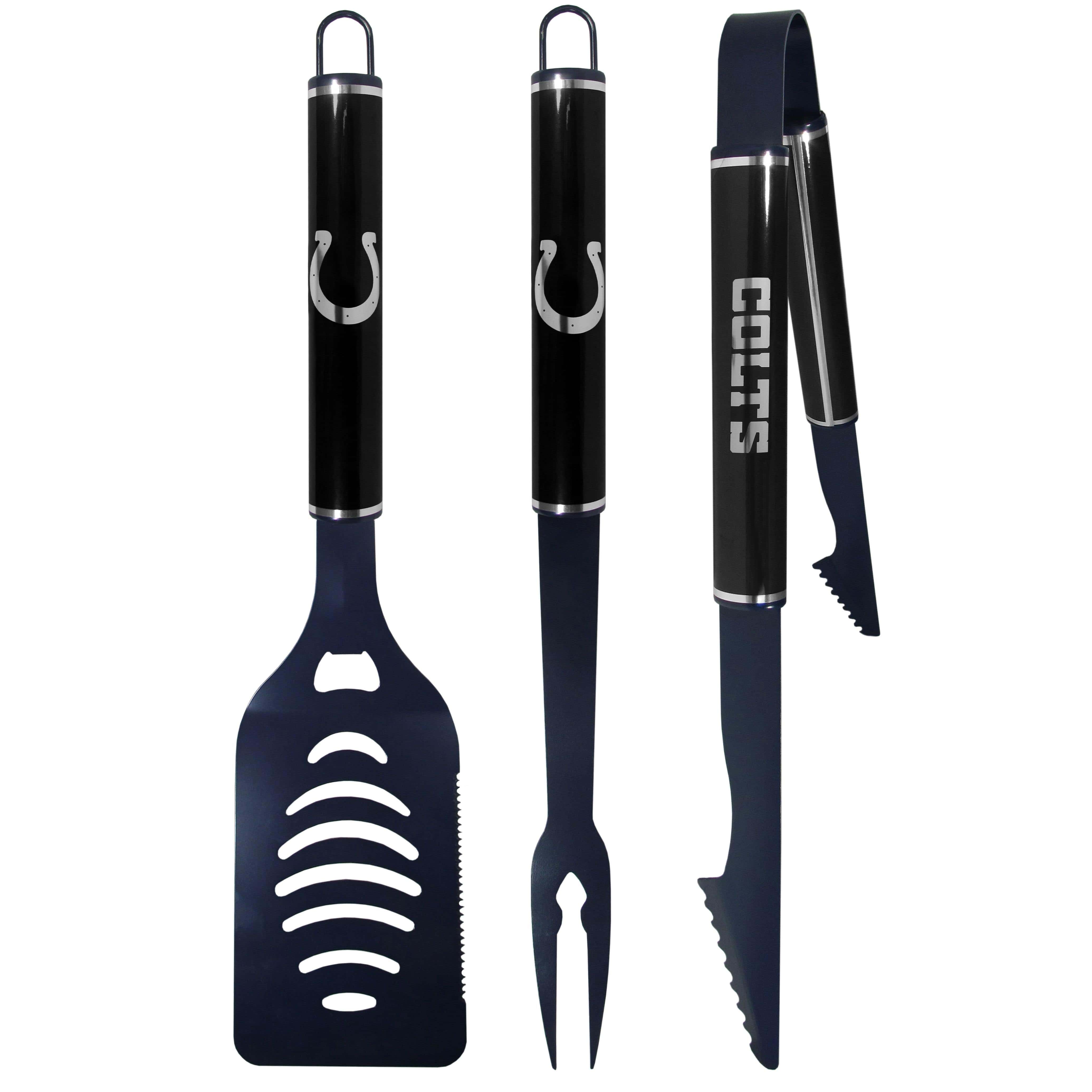 Indianapolis Colts 3 pc Color and Black BBQ Set - Siskiyou Buckle