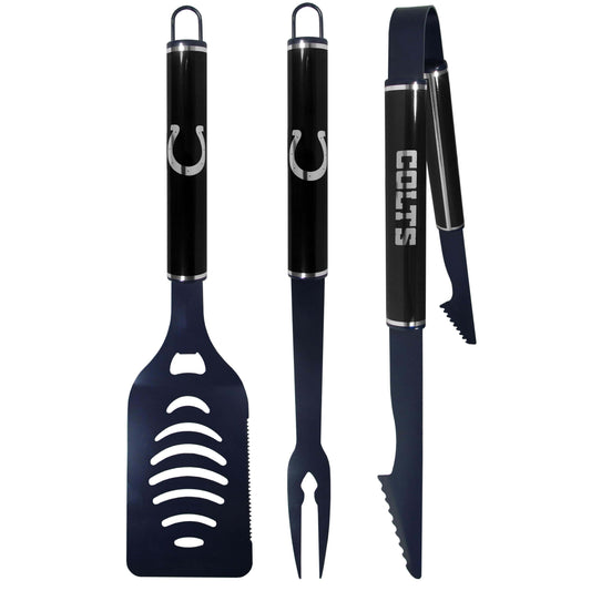 Indianapolis Colts 3 pc Color and Black BBQ Set - Siskiyou Buckle
