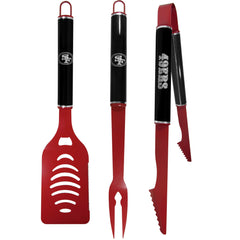 San Francisco 49ers 3 pc Color and Black BBQ Set - Siskiyou Buckle