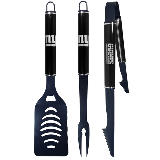 New York Giants 3 pc Color and Black BBQ Set