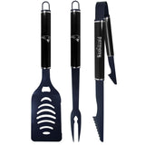 New England Patriots 3 pc Color and Black BBQ Set - Siskiyou Buckle