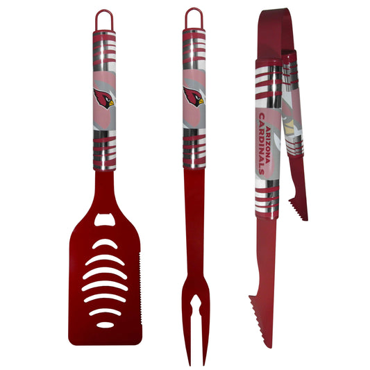 Arizona Cardinals 3 pc Color BBQ Tool Set - Siskiyou Buckle