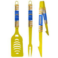 Los Angeles Chargers 3 pc Color BBQ Tool Set