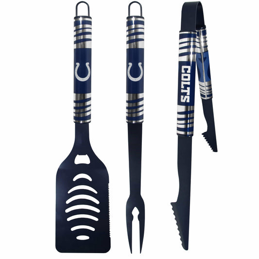 Indianapolis Colts 3 pc Color BBQ Tool Set - Siskiyou Buckle