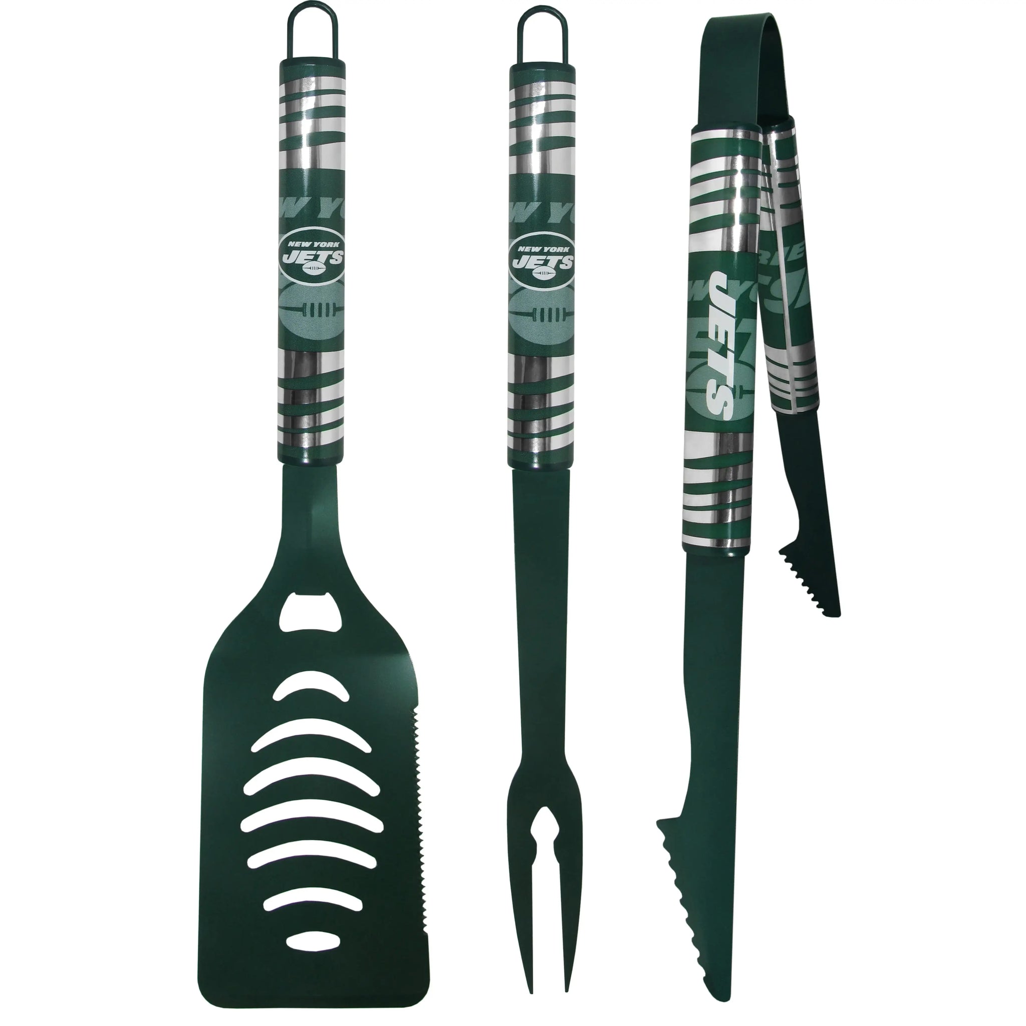 New York Jets 3 pc Color BBQ Tool Set - Siskiyou Buckle - Flyclothing LLC