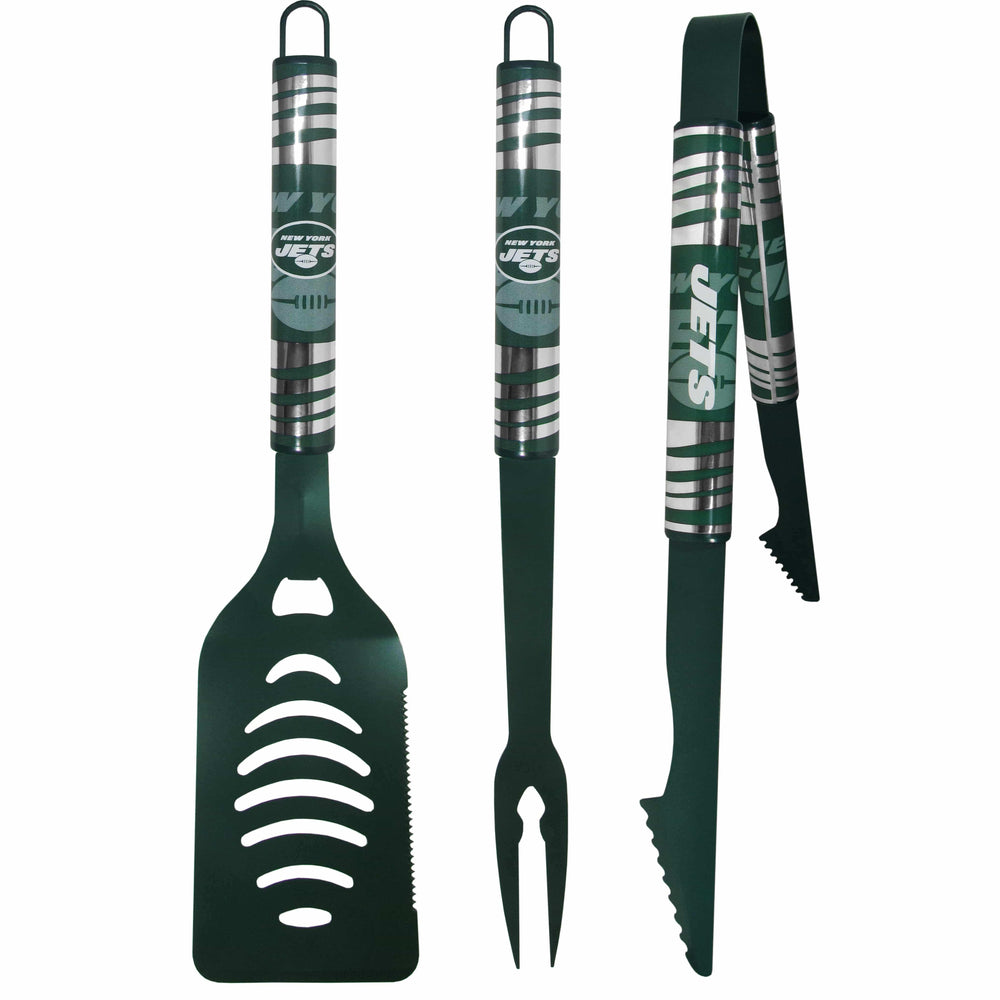New York Jets 3 pc Color BBQ Tool Set - Siskiyou Buckle - Flyclothing LLC