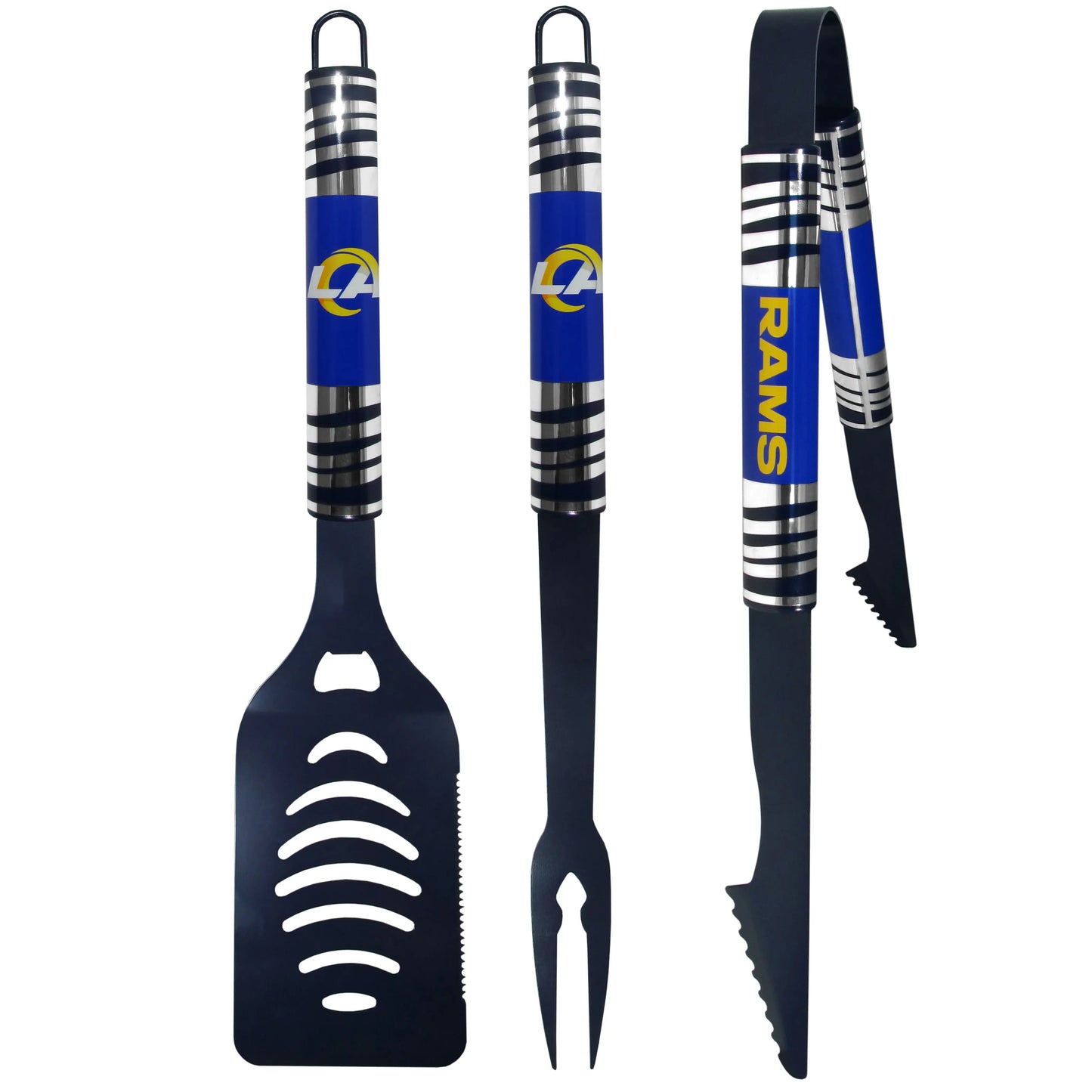 Los Angeles Rams 3 pc Color BBQ Tool Set - Siskiyou Buckle - Flyclothing LLC