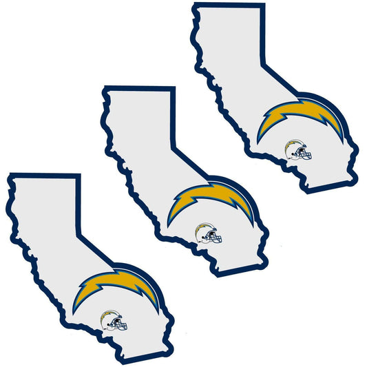 Los Angeles Chargers Home State Decal, 3pk - Siskiyou Buckle