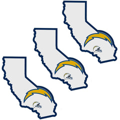 Los Angeles Chargers Home State Decal, 3pk - Siskiyou Buckle