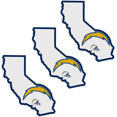 Los Angeles Chargers Home State Decal, 3pk - Flyclothing LLC