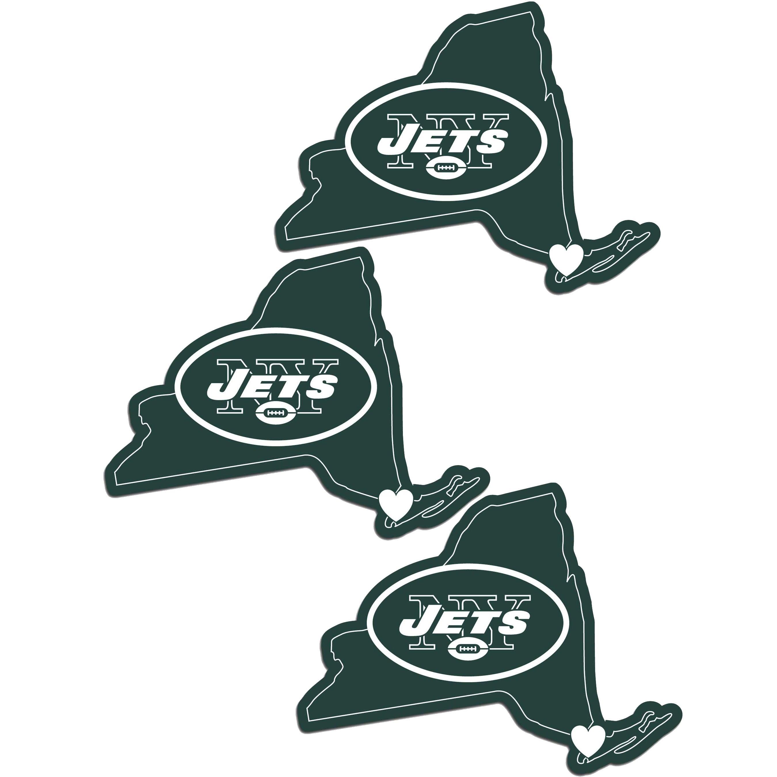 New York Jets Home State Decal, 3pk - Flyclothing LLC