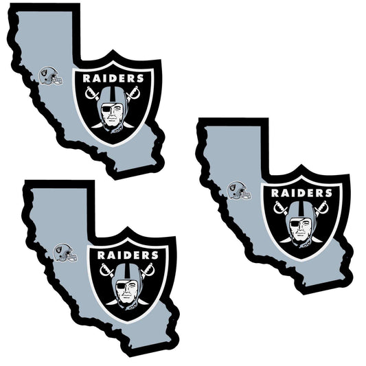 Las Vegas Raiders Home State Decal, 3pk - Siskiyou Buckle