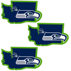 Seattle Seahawks Home State Decal, 3pk - Siskiyou Buckle