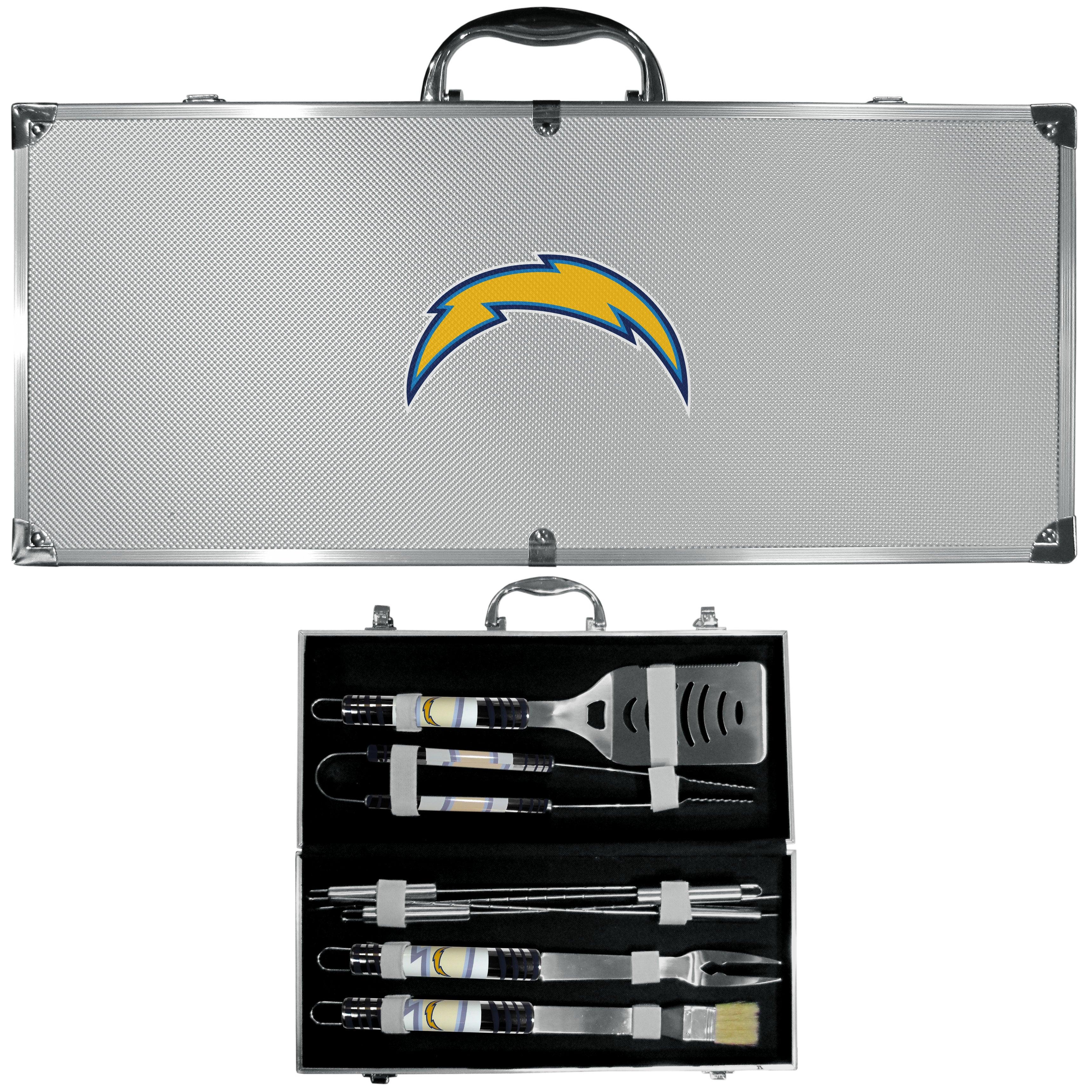 Los Angeles Chargers 8 pc Tailgater BBQ Set - Flyclothing LLC