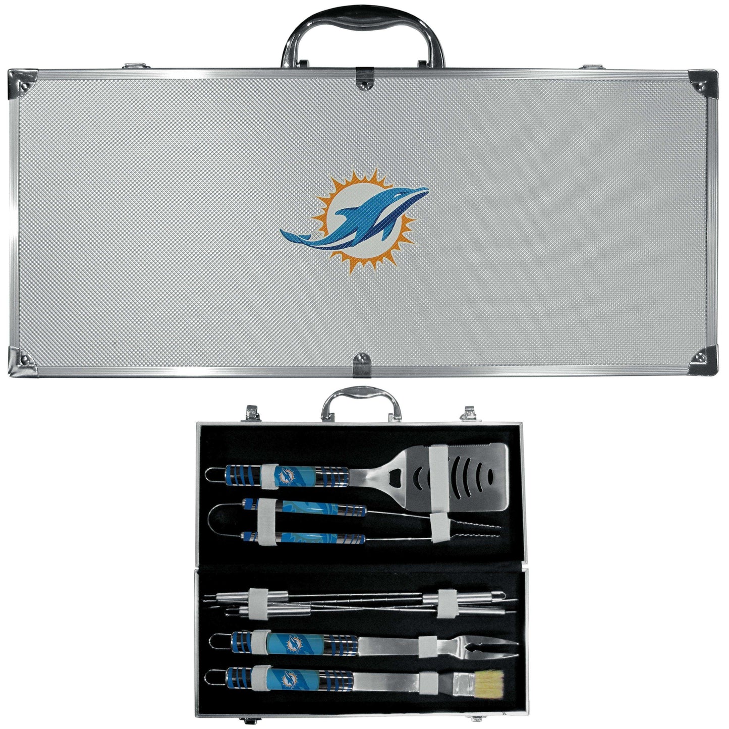 Miami Dolphins 8 pc Tailgater BBQ Set - Siskiyou Buckle - Flyclothing LLC