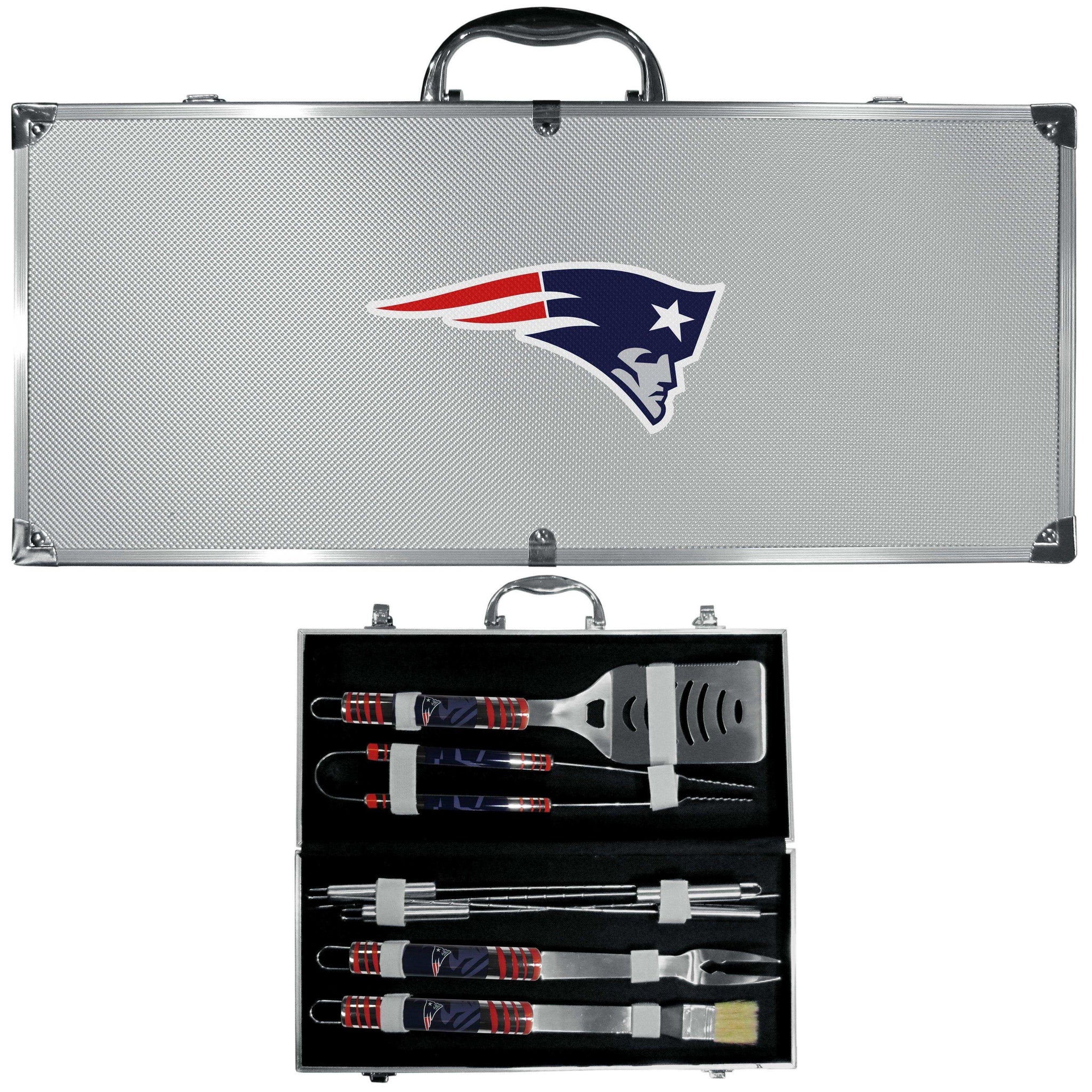 New England Patriots 8 pc Tailgater BBQ Set - Siskiyou Buckle - Flyclothing LLC