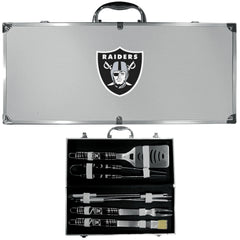 Las Vegas Raiders 8 pc Tailgater BBQ Set - Siskiyou Buckle