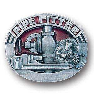 Pipe Fitter Enameled Belt Buckle - Siskiyou Buckle - Flyclothing LLC