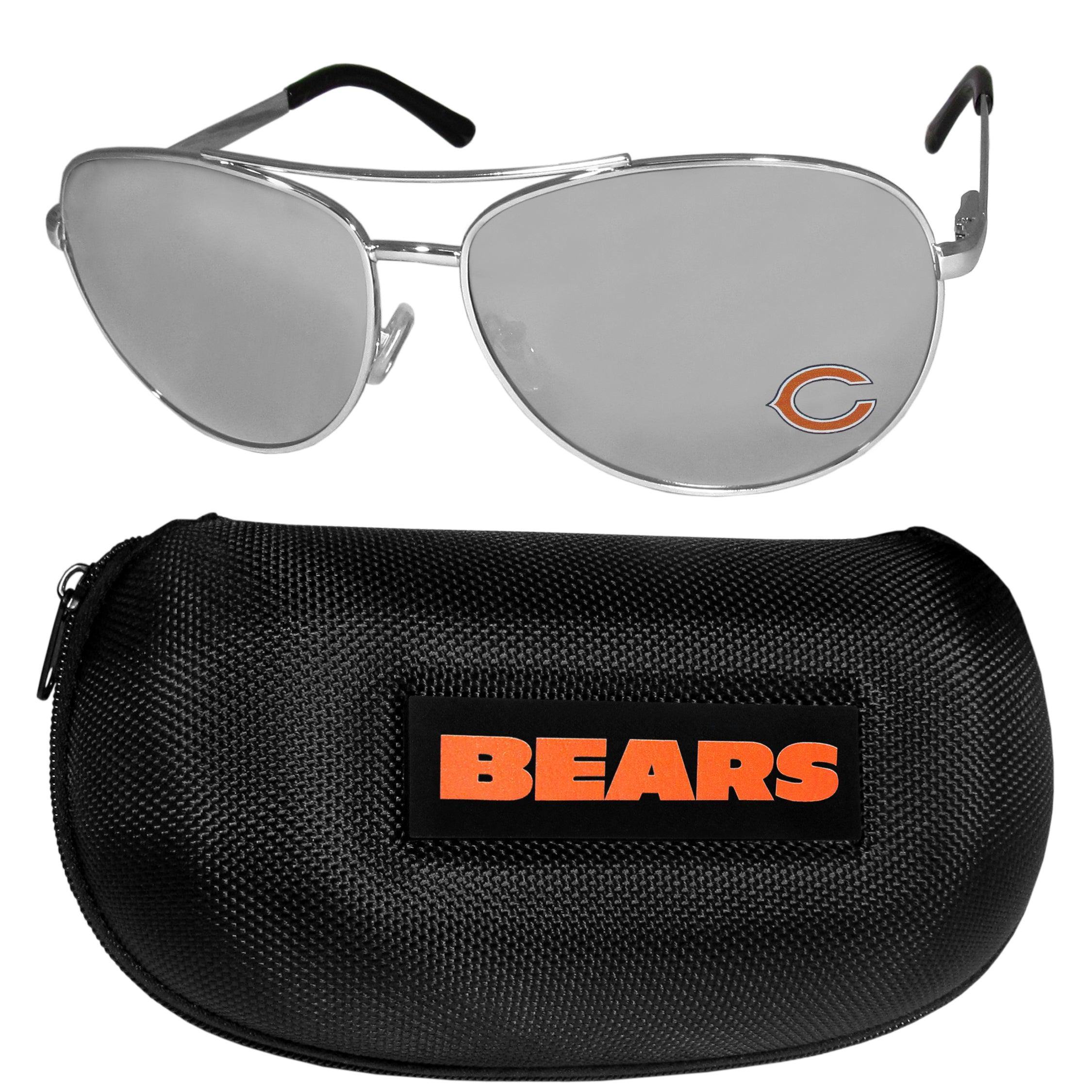 Chicago Bears Aviator Sunglasses and Case - Siskiyou Buckle