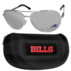 Buffalo Bills Aviator Sunglasses and Case - Siskiyou Buckle
