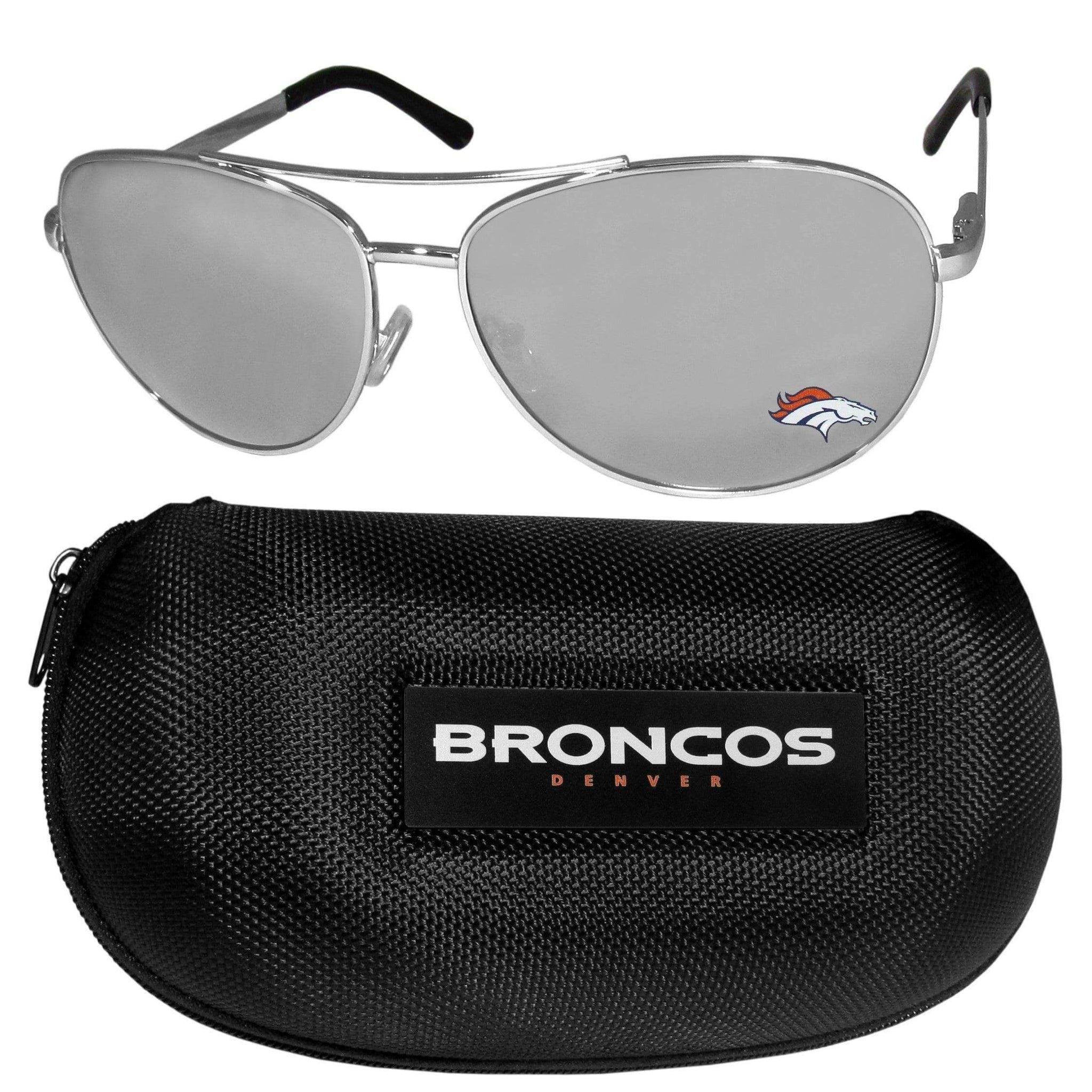 Denver Broncos Aviator Sunglasses and Case - Siskiyou Buckle - Flyclothing LLC